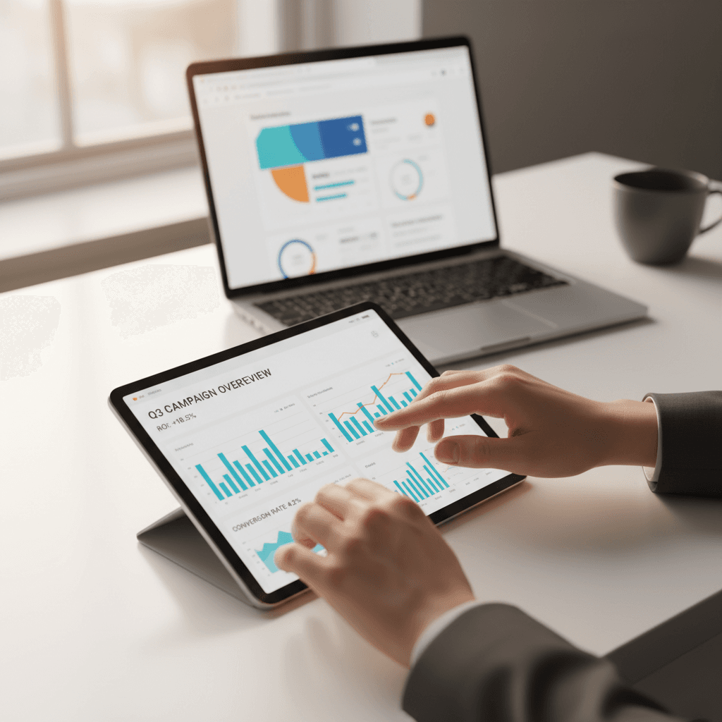 Digital ad campaign performance dashboard